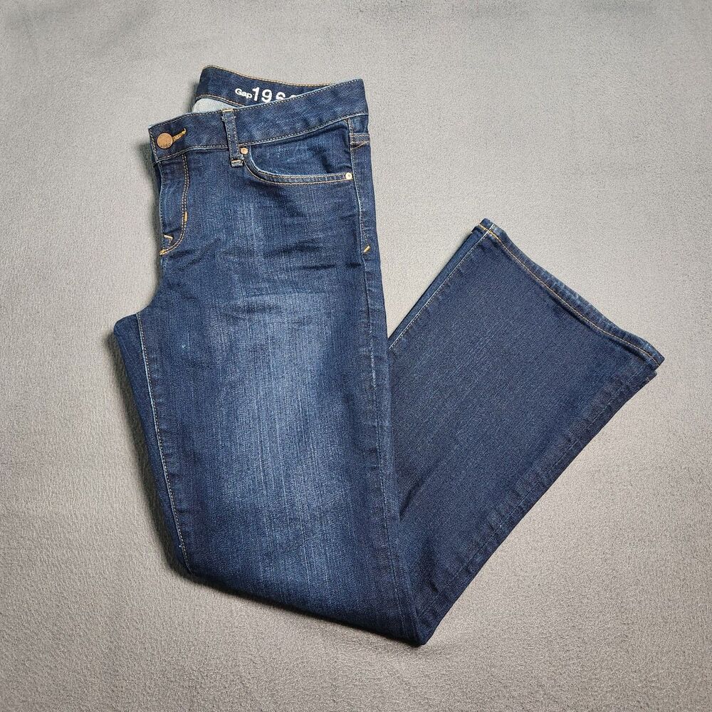 GAP 1969 Jeans Women 30P Dark Wash Low Rise Perfect Boot